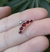 Piercing Cinco Strass Rojo - Acero Quirúrgico