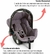 Bebê Conforto Grid Cinza - Maritaca Baby & Kids