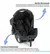 Bebê Conforto Grid Preto - Maritaca Baby & Kids