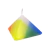 Velas Con Forma Piramide 7 Colores Potencias - 5 Unidades