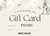 GIFT CARD - tienda online