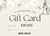 GIFT CARD