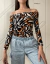 Top Manga Larga Modal Cuello Bote Estampados - comprar online