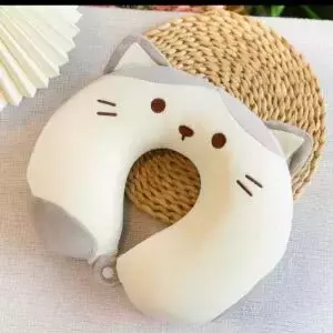 Almohadita cuello gato gris