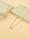 choker corrente com pedra