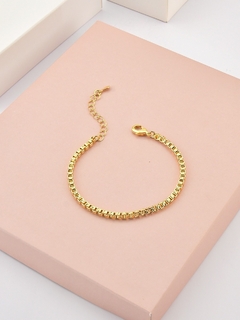 Pulseira elos quadrados