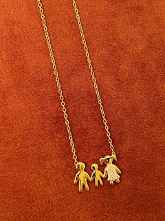 Colar Casal com Filho Cravejado - comprar online