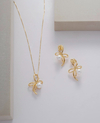 Conjunto laço com pérola - comprar online