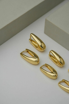 trio de argolas gotas lisas - Babi joias e semijoias