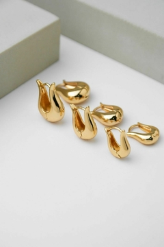trio de argolas gotas - comprar online