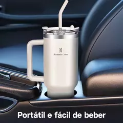Romantic Crown Copo Térmico Inox 1,2l Com Alça, Tampa, Canudo Inox E Escova na internet