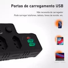 Extensão tomada?Tomada usb?Extensão de tomada?Regua tomada de energia?Extensã - PEQUIBR IMPORTS