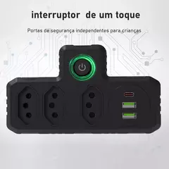 Extensão tomada?Tomada usb?Extensão de tomada?Regua tomada de energia?Extensã - PEQUIBR IMPORTS