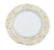 Sousplast Branco com Dourado