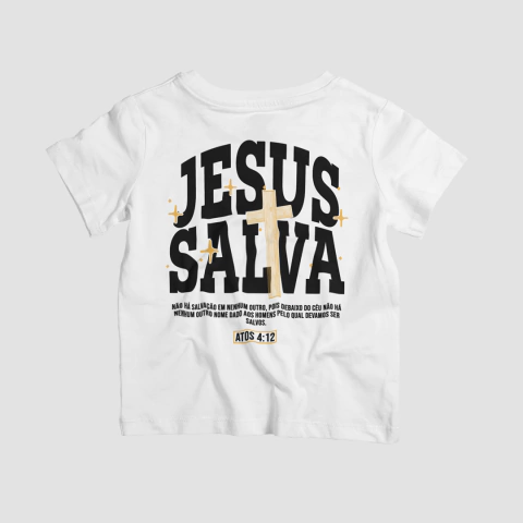 Camiseta Infantil Jesus Salva