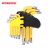 Jogo de Chave Allen Torx Antiderrapante e Antiferrugem com 9 Peças - WorkPro Brasil