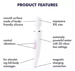 Satisfyer Wand-er Vibrador Xxl Masajeador Clitoris 50 Modos - comprar online