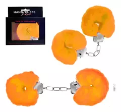 Esposas Love hand Cuffs de peluche Naranja