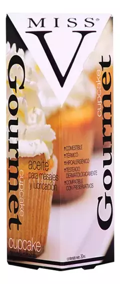 Miss V Gourmet Sabor Cupcake Aceite Masajes Lubricante 30ml en internet