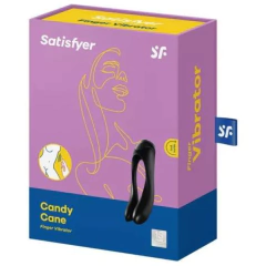 Satisfyer Candy Cane Dedo Vibrador Color Negro