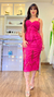 VESTIDO MIDI LESE GUIPIR E FLOR