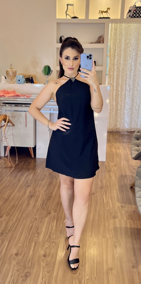 VESTIDO CURTO FRENTE ÚNICA
