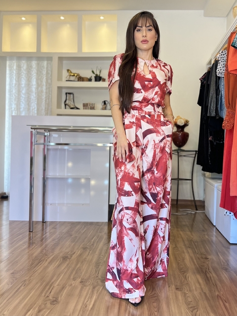 CONJUNTO CALÇA PANTALONA E BLUSA