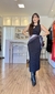 VESTIDO MIDI CANELADO