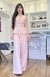 CONJUNTO CALÇA COM COLETE E CINTO