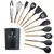 Kit 65046preto 12 Conjunto Utensílios Silicone Colher Preto - comprar online
