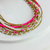Colar Pedraria Pérola, Pink e Dourada - comprar online