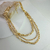 Colar Folheado 3 Correntes em 1 Dourado - comprar online
