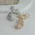 Brinco Folheado Earcuff Folhas Zircônia na internet