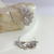 Brinco Folheado Earcuff Folhas Zircônia