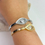 Bracelete Olho Grego Metal Strass na internet