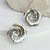 Brinco Folheado Flor Rosa Redondo - loja online