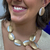 Colar Banho Acetinado Mix de Prata e Dourado Oval - comprar online