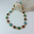 Colar Ouro Velho Vintage Pedras Coloridas - comprar online