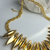 Colar Folheado Vários Dentes Dourado na internet