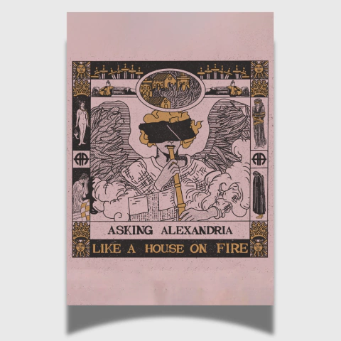 Poster Asking Alexandria - Like a House on Fire B - comprar online