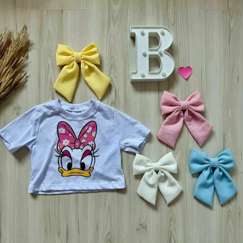 Cropped Margarida branca