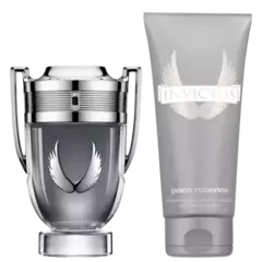 Conjunto Invictus Platinum Paco Rabanne Masculino - Eau de Parfum 100ml + Gel de Banho 100ml
