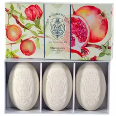 KIT SABONETES EM BARRA POMEGRANATE LA FLORENTINA 3X 150G