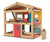 Casa de madera con muebles - comprar online