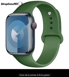 Correa Sylicon Para Apple Watch Army Green