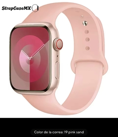 Correa Sylicon Para Apple Watch Pink Sand