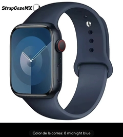 Correa Sylicon Para Apple Watch Midnight Blue