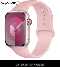 Correa Sylicon Para Apple Watch Vintage Rose