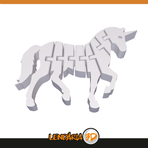 Unicórnio Articulado - Lendária 3D