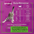 Imagem do guia alimentar para o Kit 12 Sachês Whiskas 85g Frango, mostrando a quantidade diária recomendada de sachês para gatos de diferentes pesos.